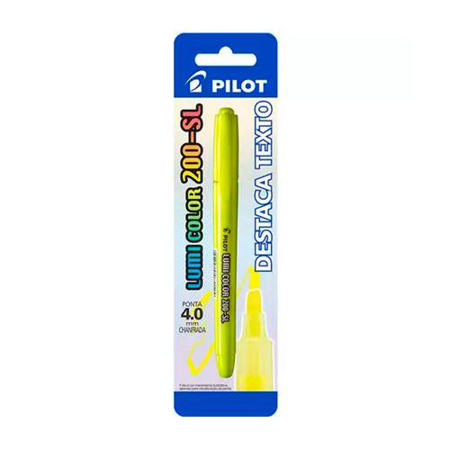 Marca Texto Lumi Color 200-sl Amarelo Pilot Blister Com 1 Unidade