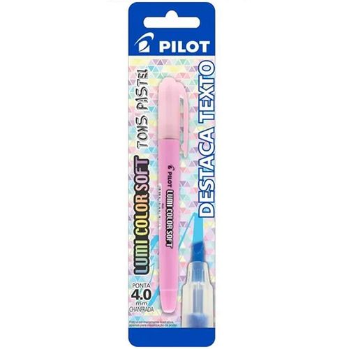 Marca Texto Lumi Color Soft Rosa Pastel Blister Pilot