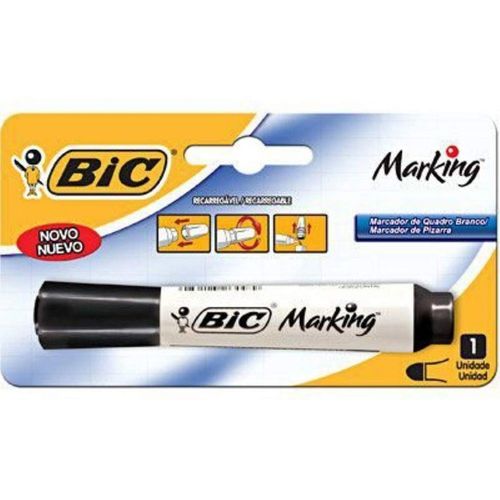 Marcador Para Quadro Recarregavel Preto Blister Bic