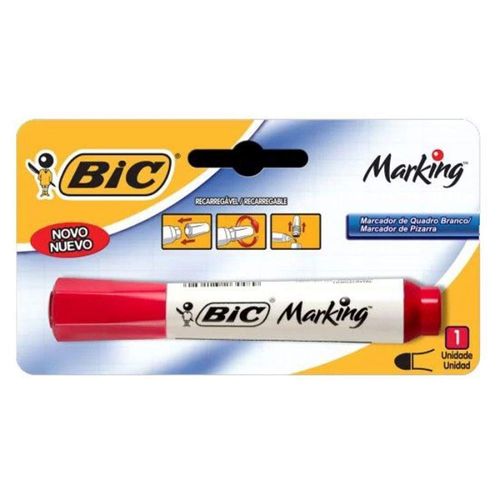 Marcador Para Quadro Recarregavel Vermelho Blister Bic