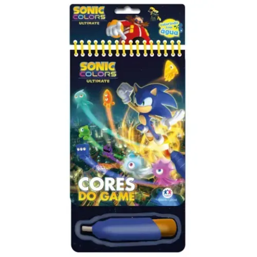 Livro Sonic Cores do Game Aquabook Ciranda