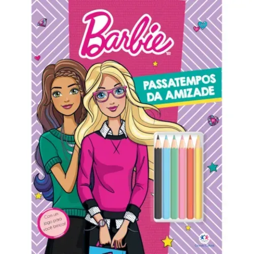 Livro Barbie Passatempos da Amizade Lapis Cor Ciranda