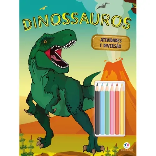 Livro Dinossauros Lapis Cor Ciranda