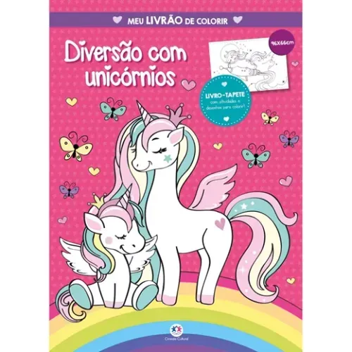Livro Tapete Diversao Unicarnio Meu Livrao de Colorir
