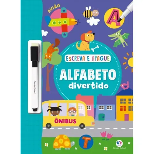 Livro Alfabeto Divertido Escreva e Apague Ciranda