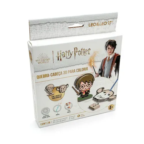Quebra Cabeca 3d Colorir Harry Potter 11 Pecas Leoleo