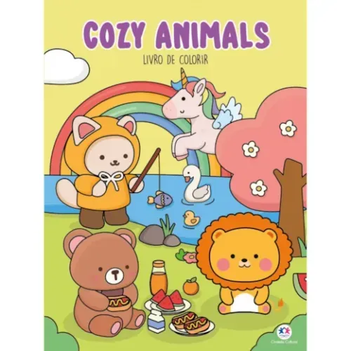 Livro Cozy Animals Para Colorir Ciranda