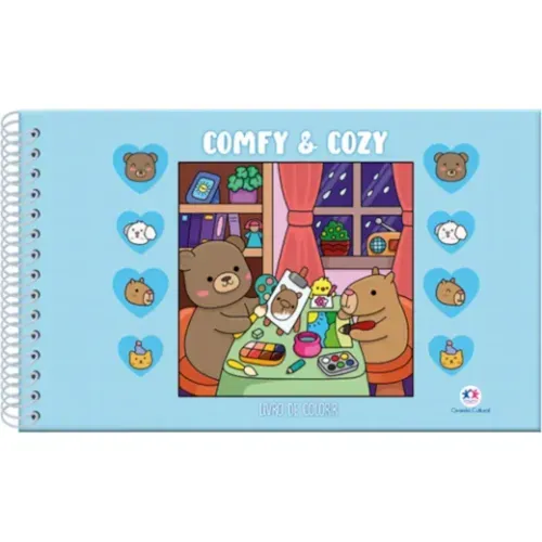 Livro Comfy And Cozy Blue Para Colorir Ciranda