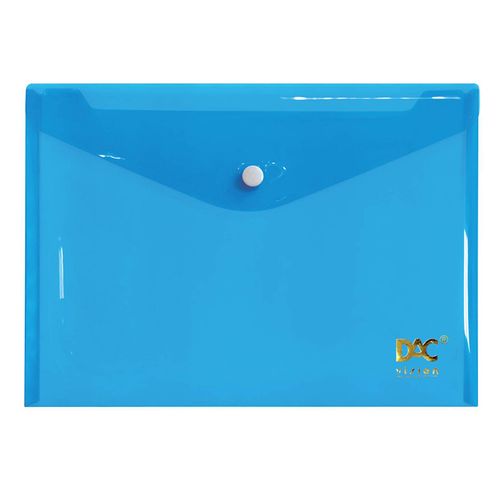 Malote A5 Com Botao Dac Azul