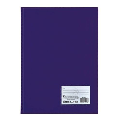 Pasta Catalogo C/50 Env Finos Azul Dac