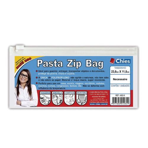 Pasta Zip Bag Necessarie 23x11cm - Chies