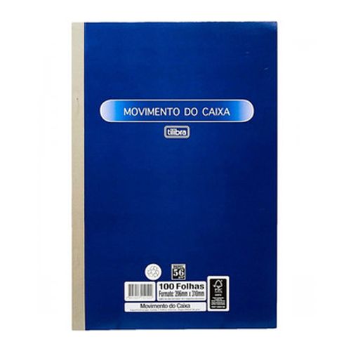 Livro Movimento de Caixa Grande 100fl Tilibra