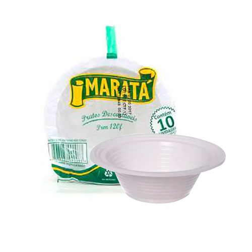 Cumbuca Plastica Descartavel 12cm Marata C/10 Unidades