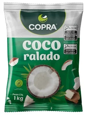 Coco Ralado Fino Umido e Adocicado Copra 1kg