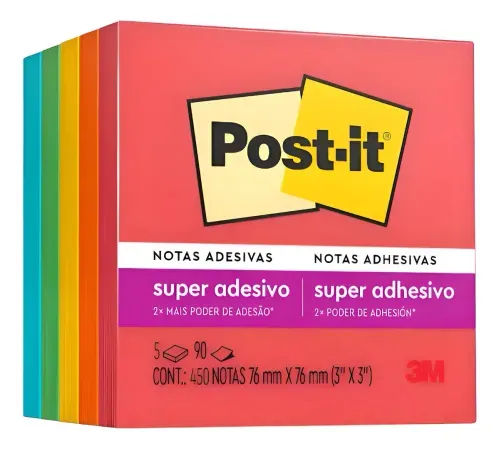 Post It 76x76 Colecao Alegria 270fl 3m