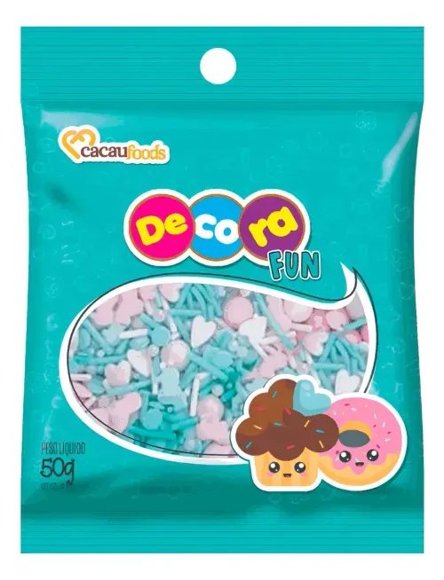 Confeito Micanga Colorido Decora 300g