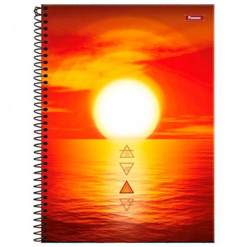 Caderno Universitario 12x1 Capa Dura 4 Elementos 192fl Foroni