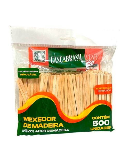 Mexedor Slimdescartavel 11cm Cristal Strawplast Pacote Com 500 Unidades