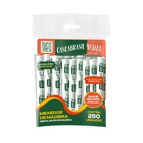 Mexedor Slimdescartavel 11cm Cristal Strawplast Pacote Com 500 Unidades