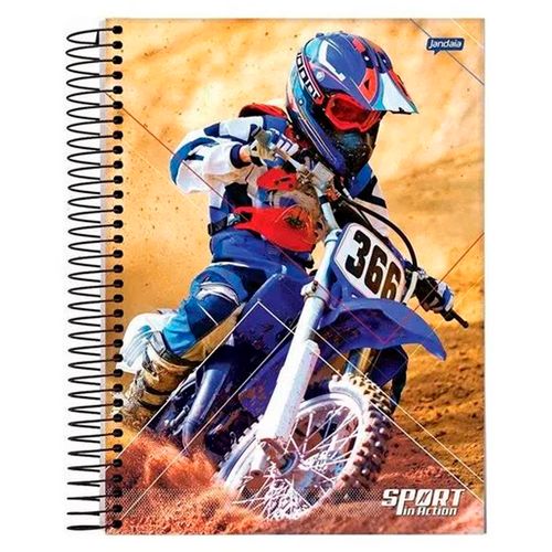 Caderno Universitario Sport Capa Dura 10 Materias C/160fl - Jandaia